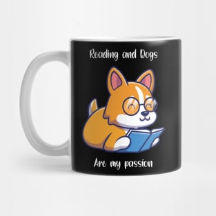 reading and dogs Mug